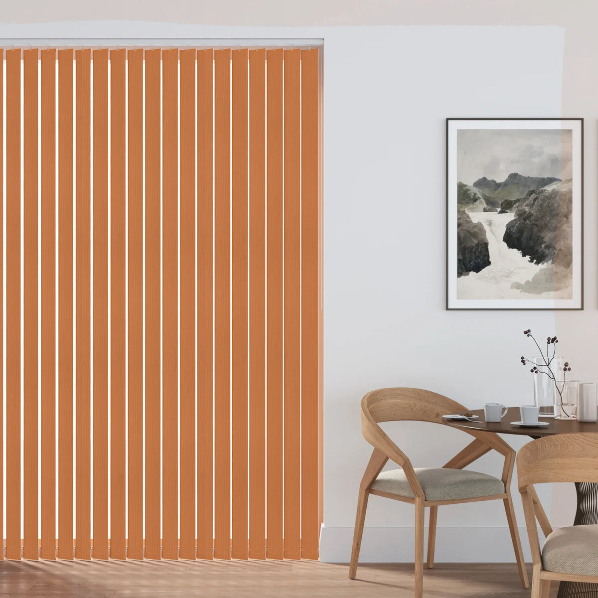 Cairo Blackout Orange Vertical Replacement Blind Slat