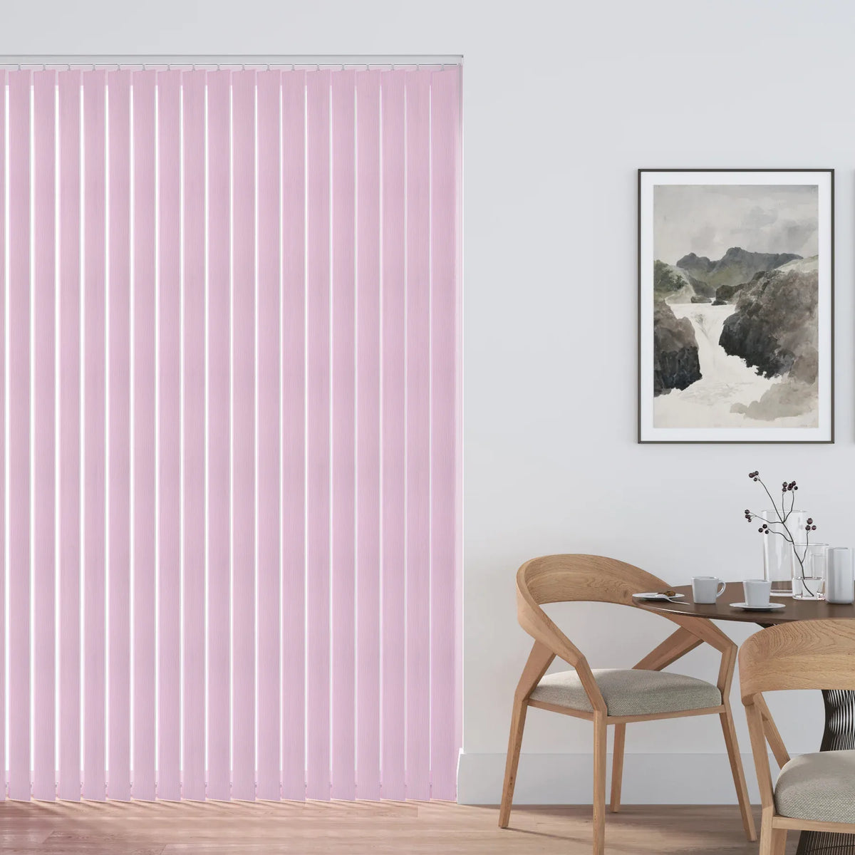 Cairo Blackout Pink Vertical Blind