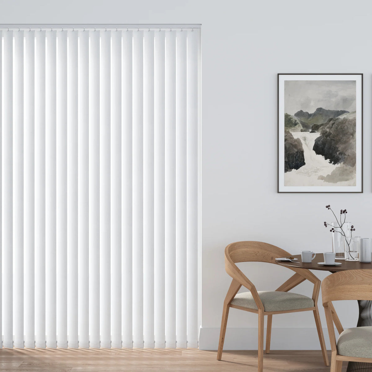 Cloud White Vertical Blind