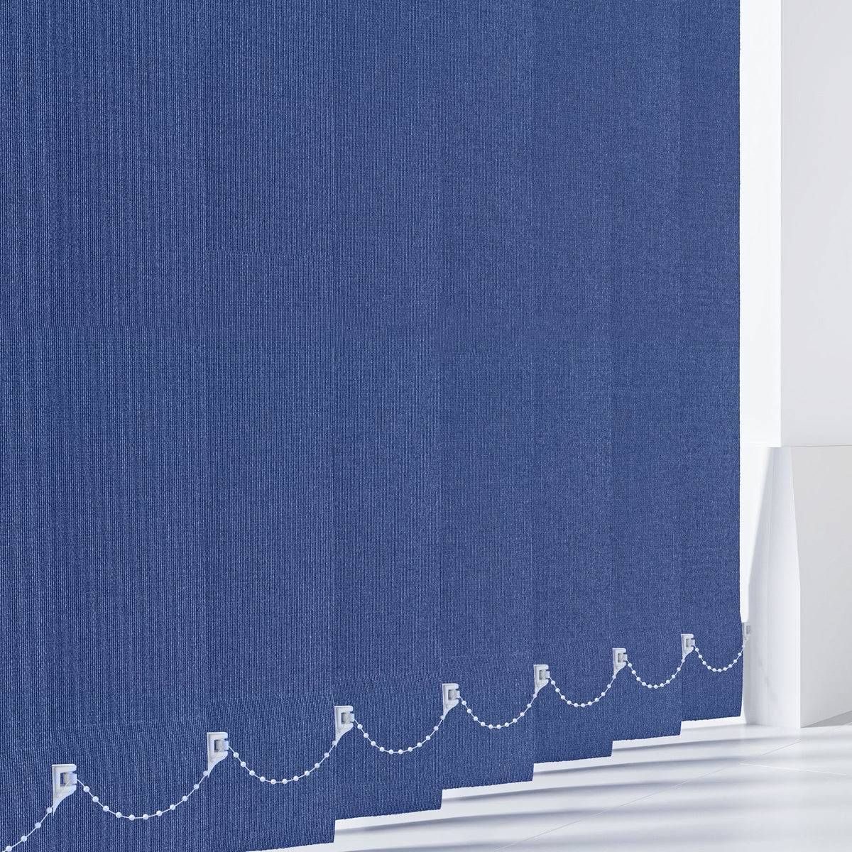 Cairo Blackout Blue Vertical Blind