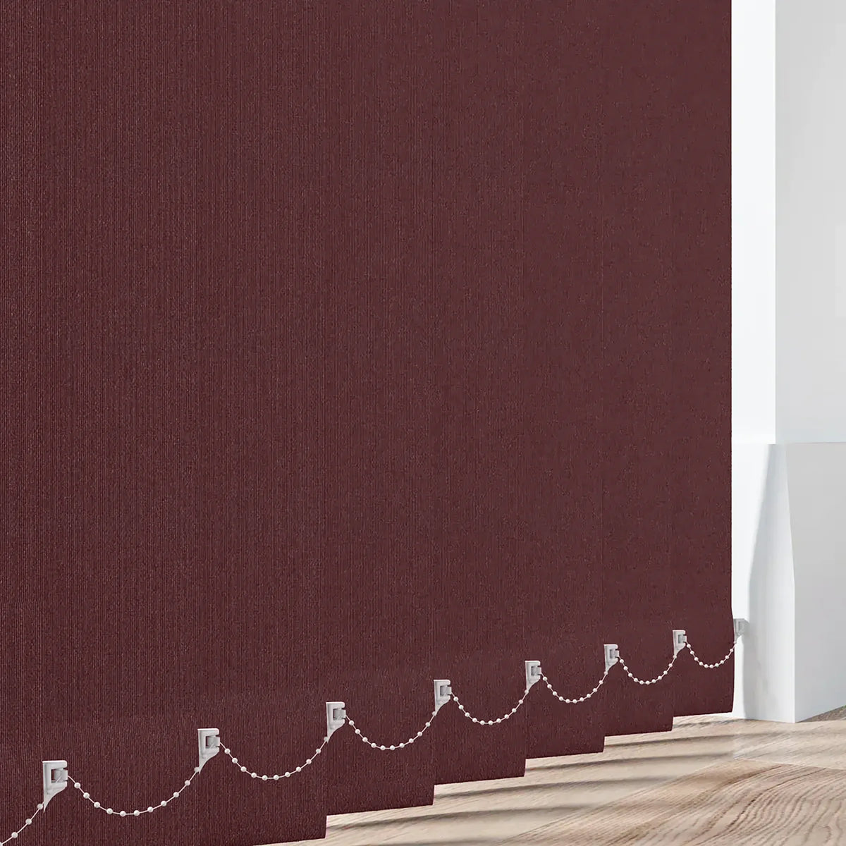 Cairo Blackout Burgundy Vertical Blind