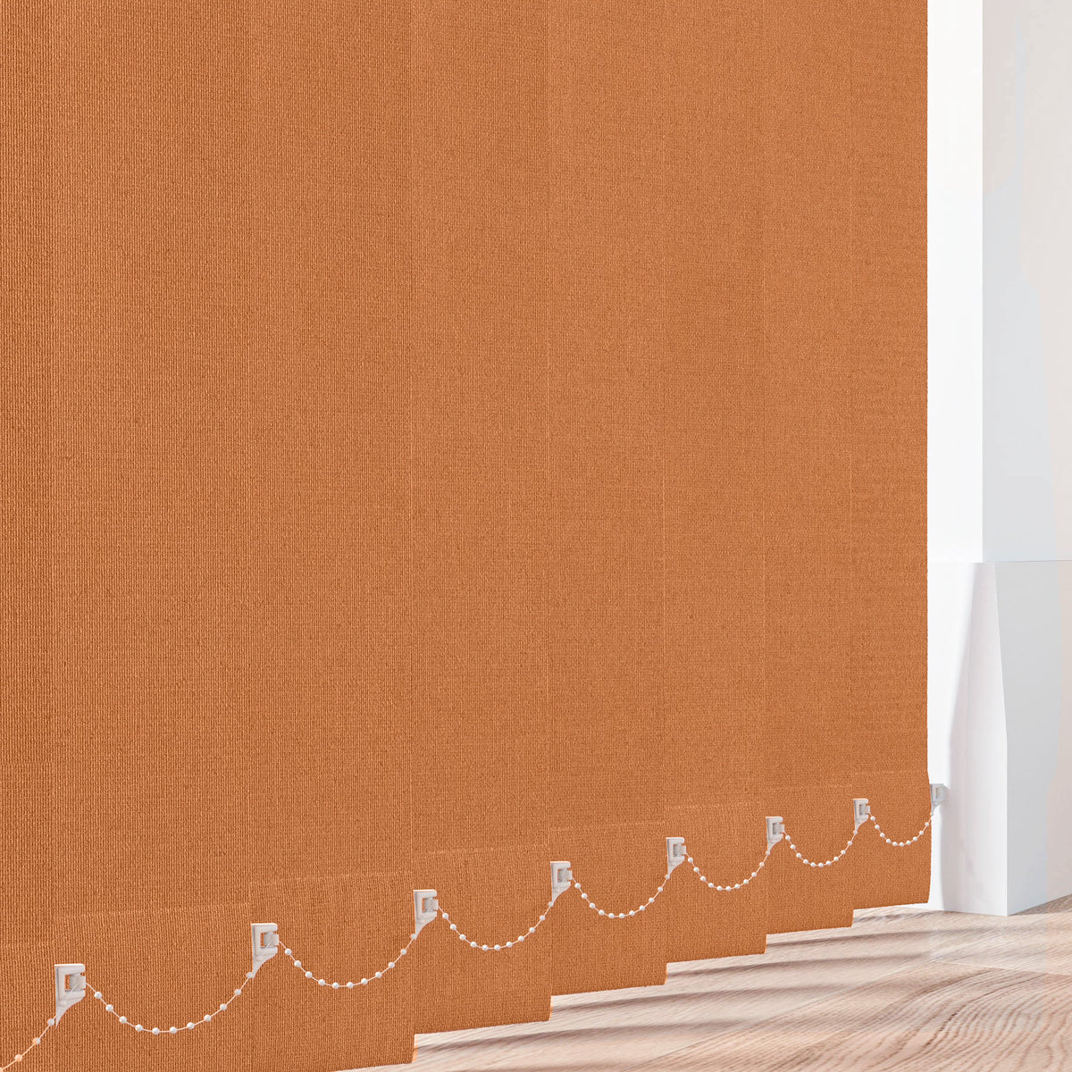 Cairo Blackout Orange Vertical Replacement Blind Slat