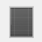 Perfect Fit No Drill Wooden blind- Carbon Black - 25mm