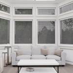 Perfect Fit No Drill Wooden blind- Carbon Black - 25mm