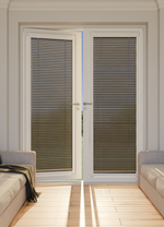 Perfect Fit No Drill Wooden blind- Carbon Black - 25mm