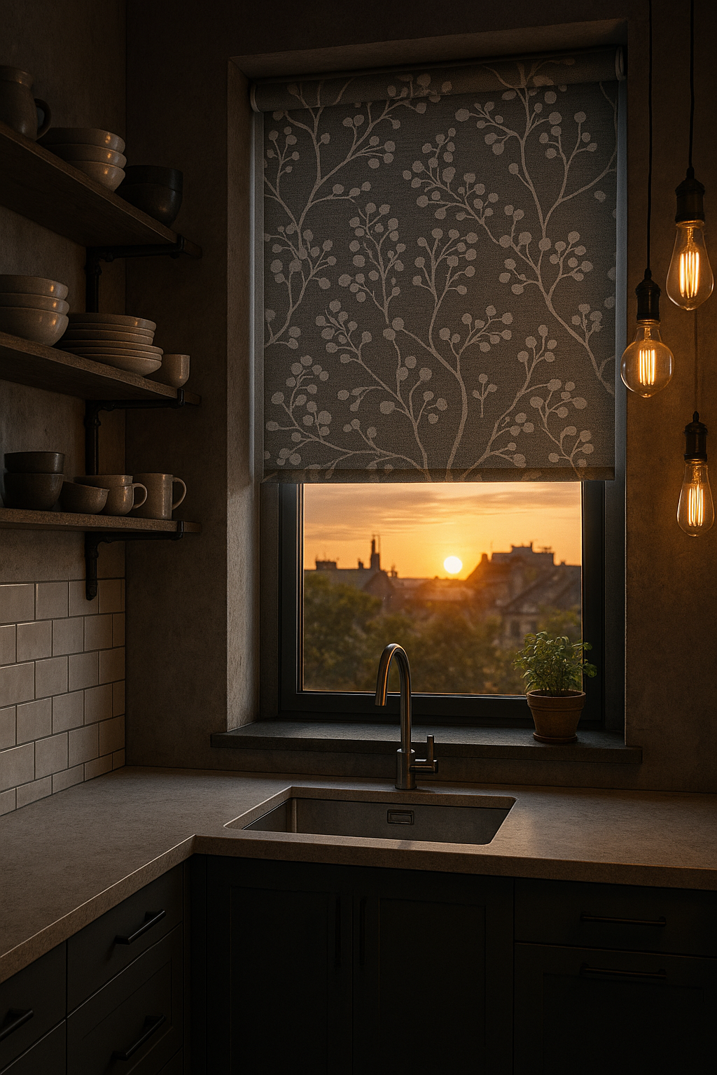 Carey Grey Electrical Roller Blind
