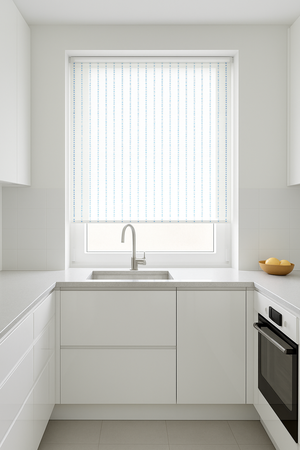 Carrington Navy Electrical Roller Blind