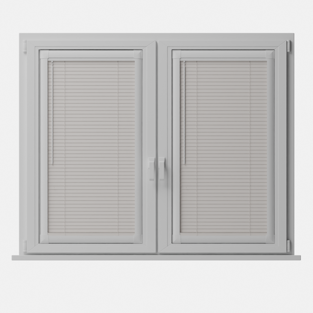 Perfect Fit No Drill Metal Blind - Chalk White - 25mm