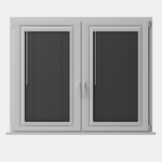 Perfect Fit No Drill Metal Blind - Charcoal Grey - 25mm