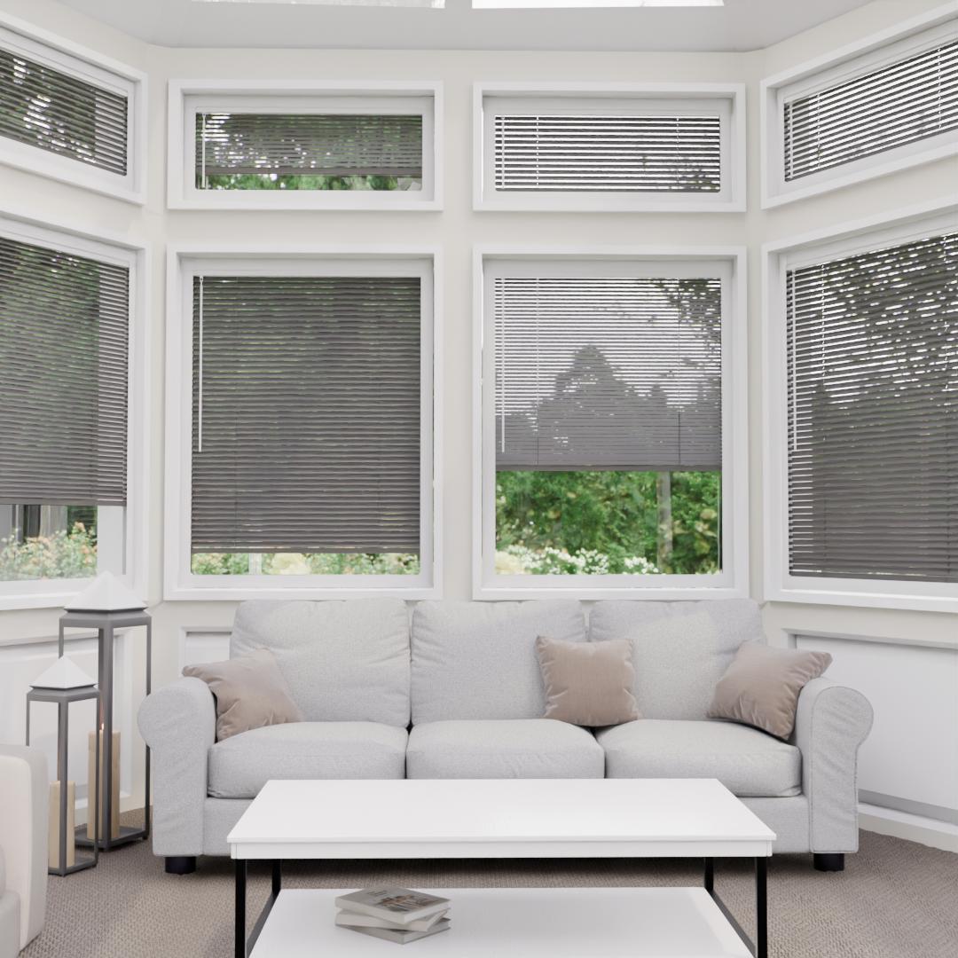 Perfect Fit Metal Blind - Charcoal Grey - 25mm