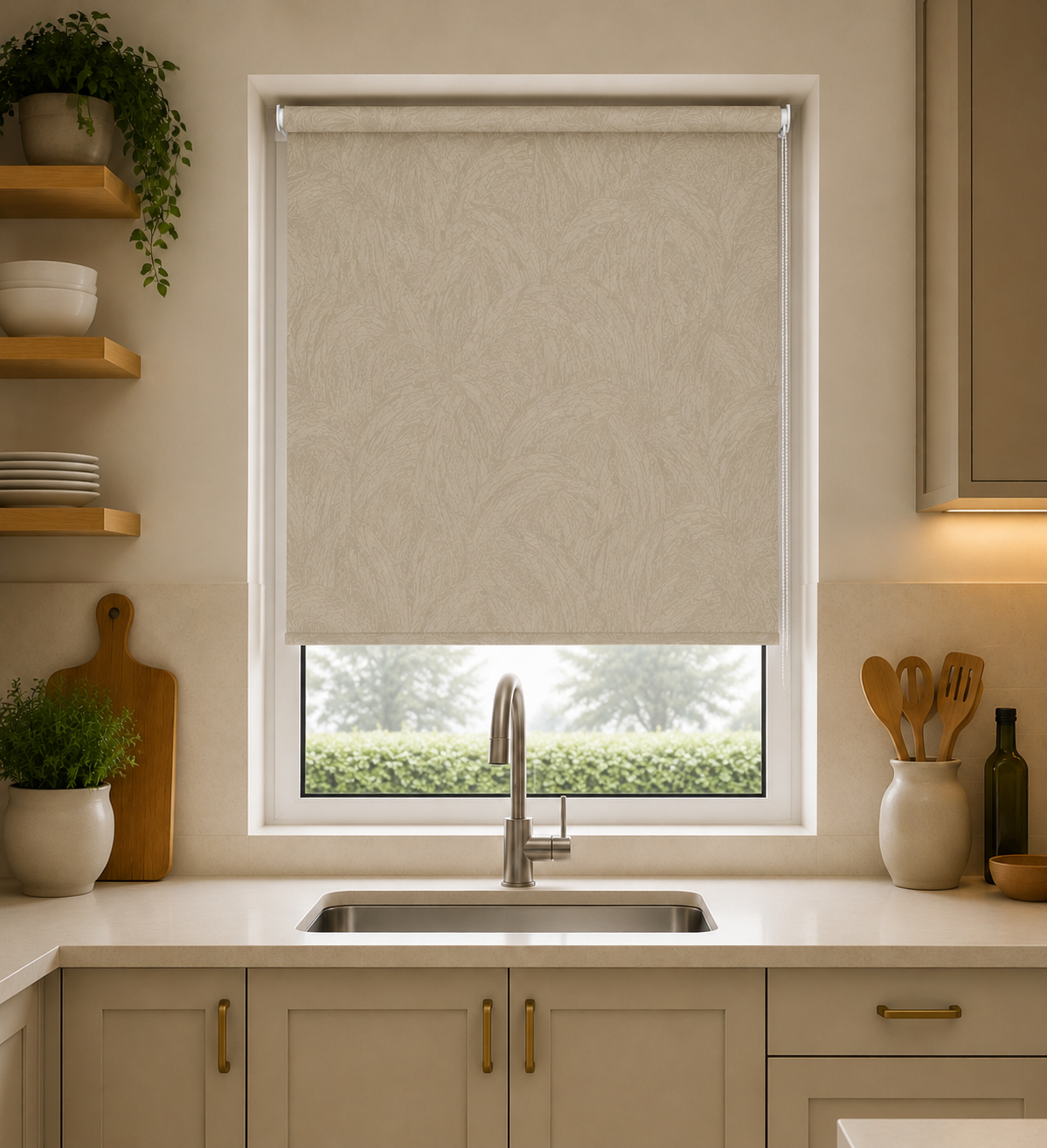Havana PVC Cream Roller Blind