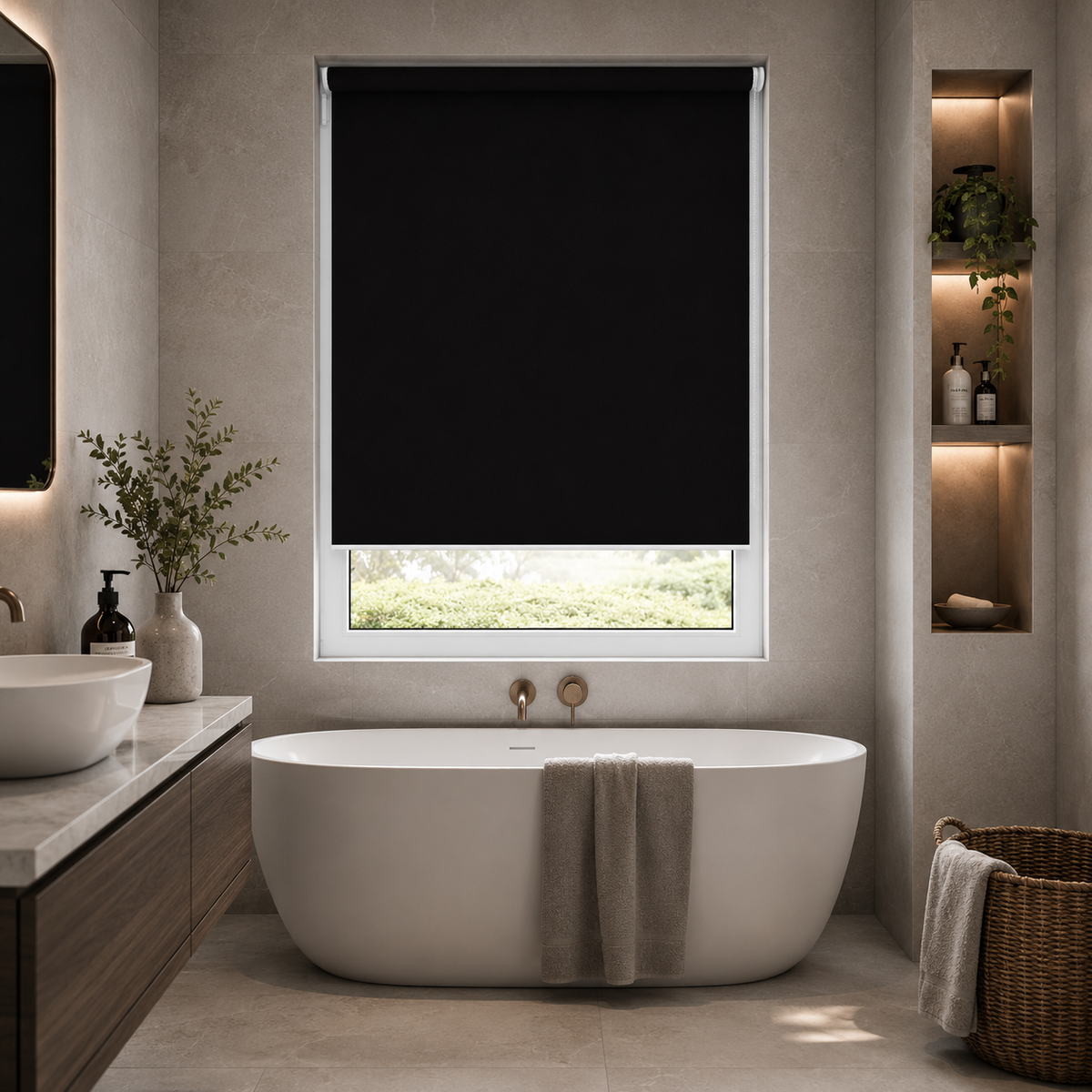 Unity Polaris Black Roller Blind