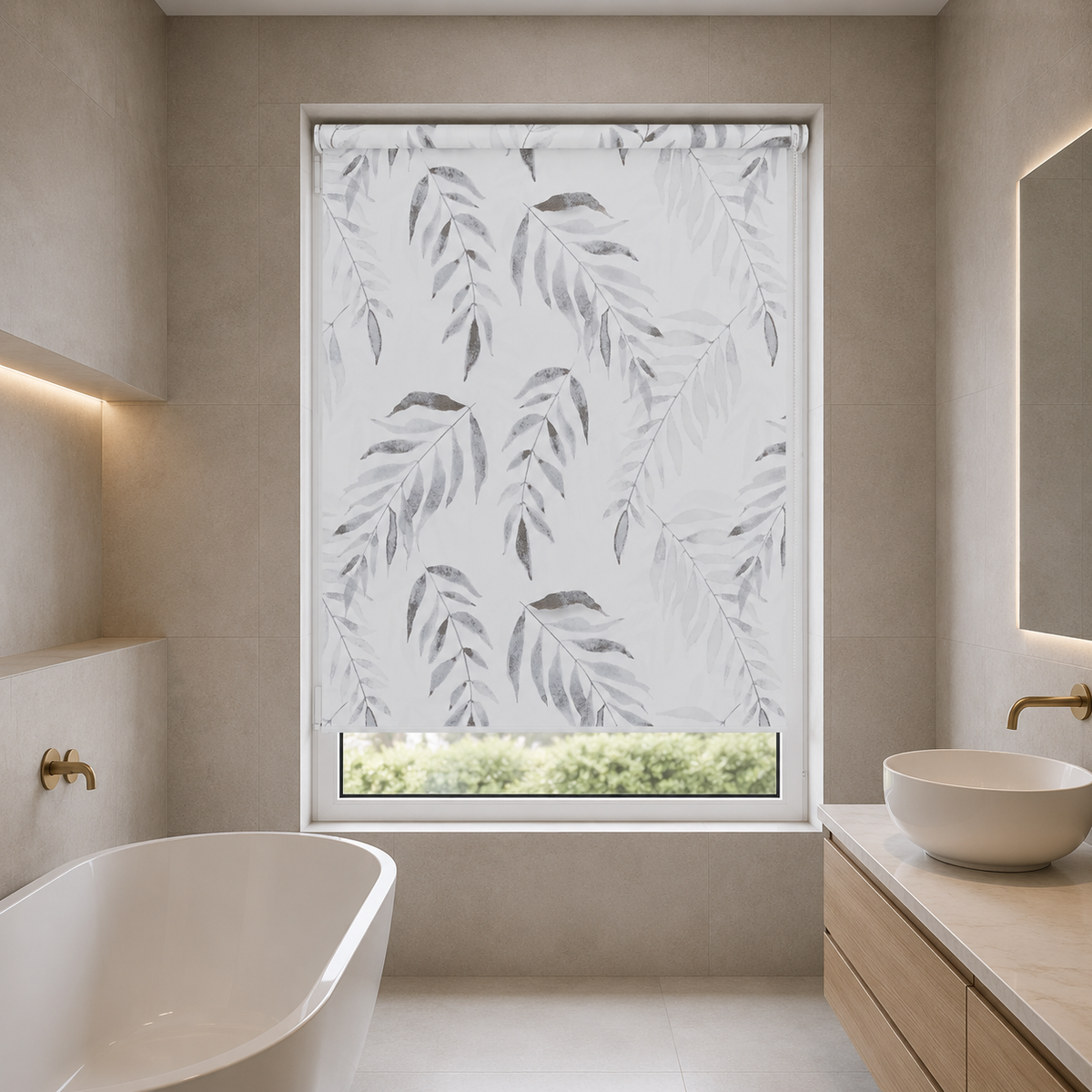 Clarice Pewter Roller Blind