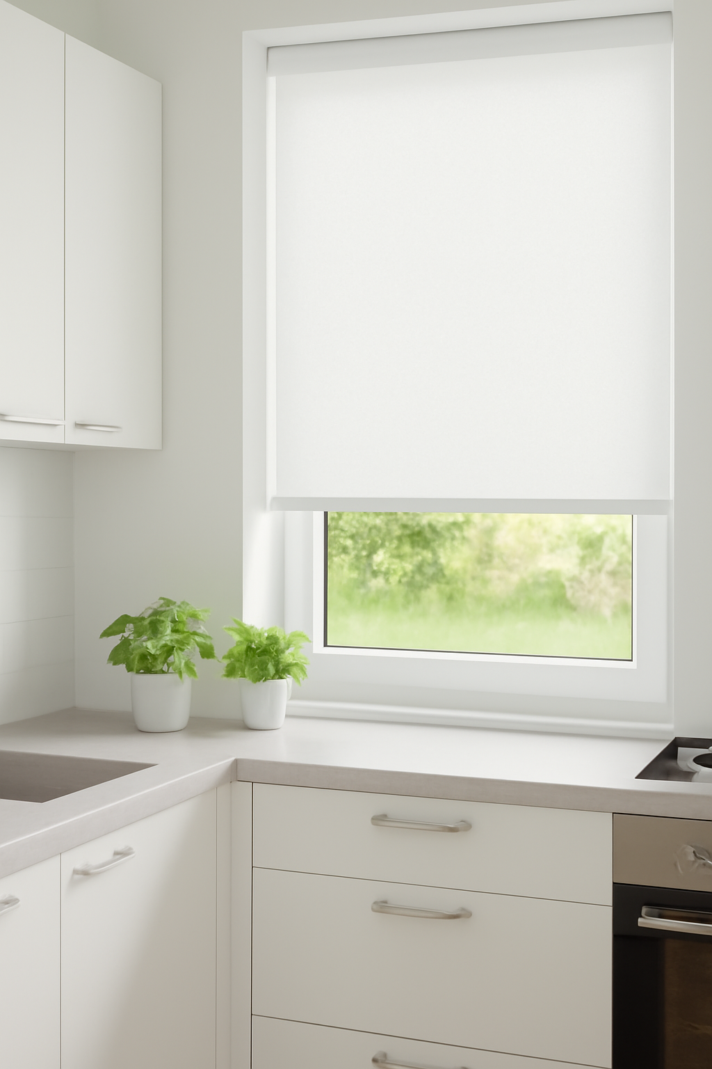 Reflection Fr Ecru Roller Blind
