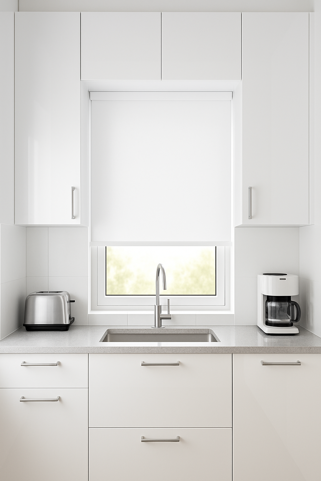 Urban Fr Bright White Roller Blind