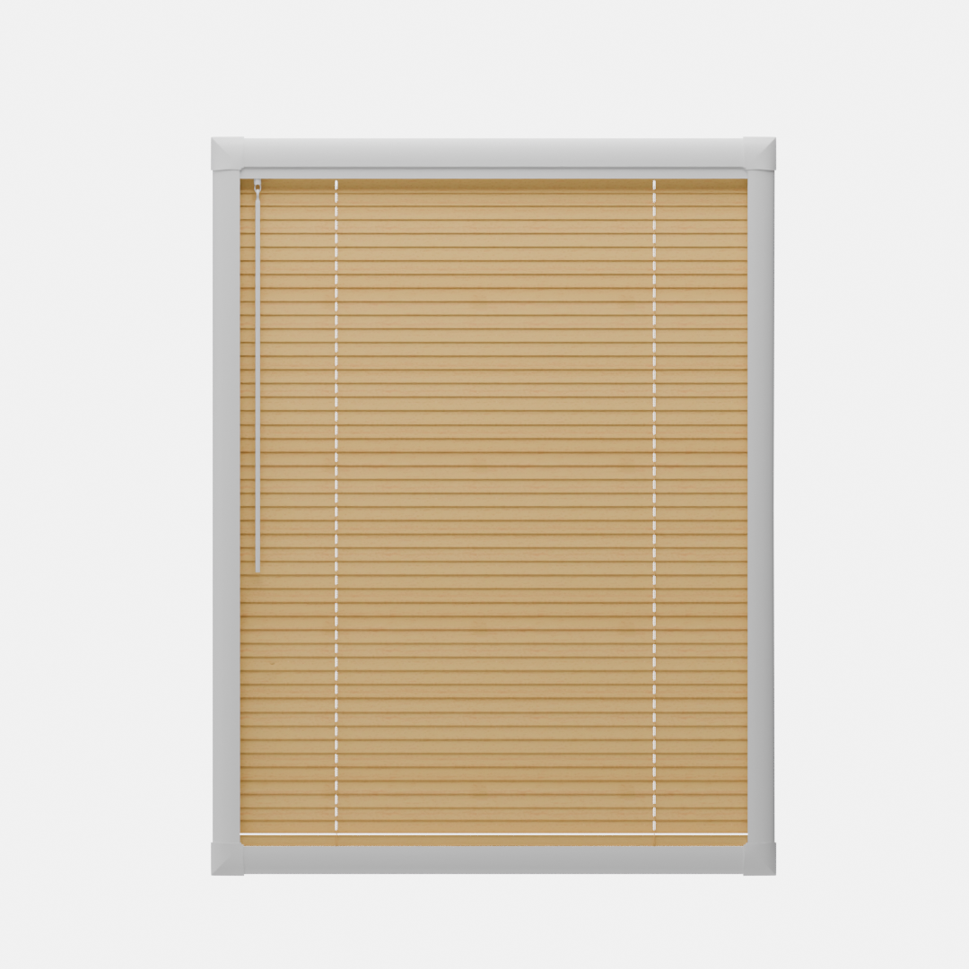 Perfect Fit No Drill Metal Blind - Chestnut - 25mm