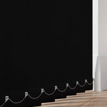 Raindrop Blockout Black Vertical Blind