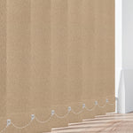 Raindrop Blockout Cappucino Vertical Replacement Blind Slat