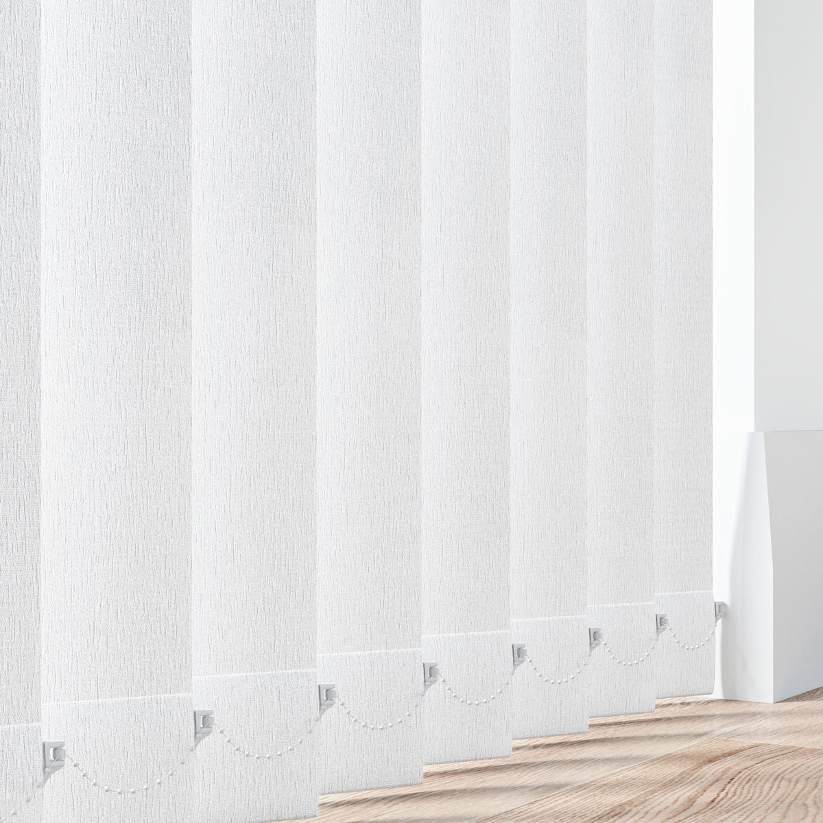 Cloud White Vertical Blind