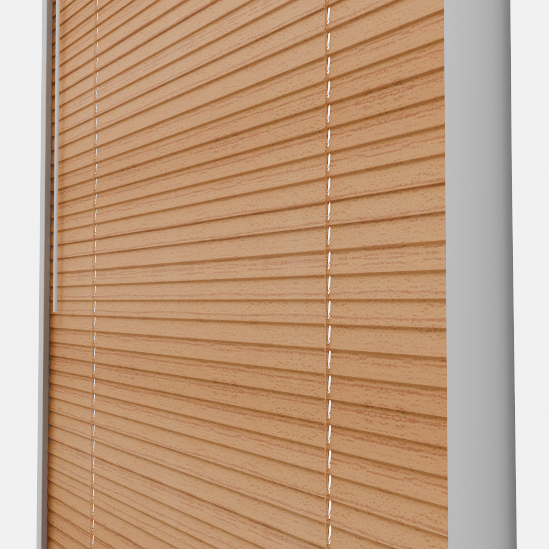 Perfect Fit No Drill Metal Blind - Conker - 25mm