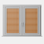 Perfect Fit No Drill Metal Blind - Conker - 25mm