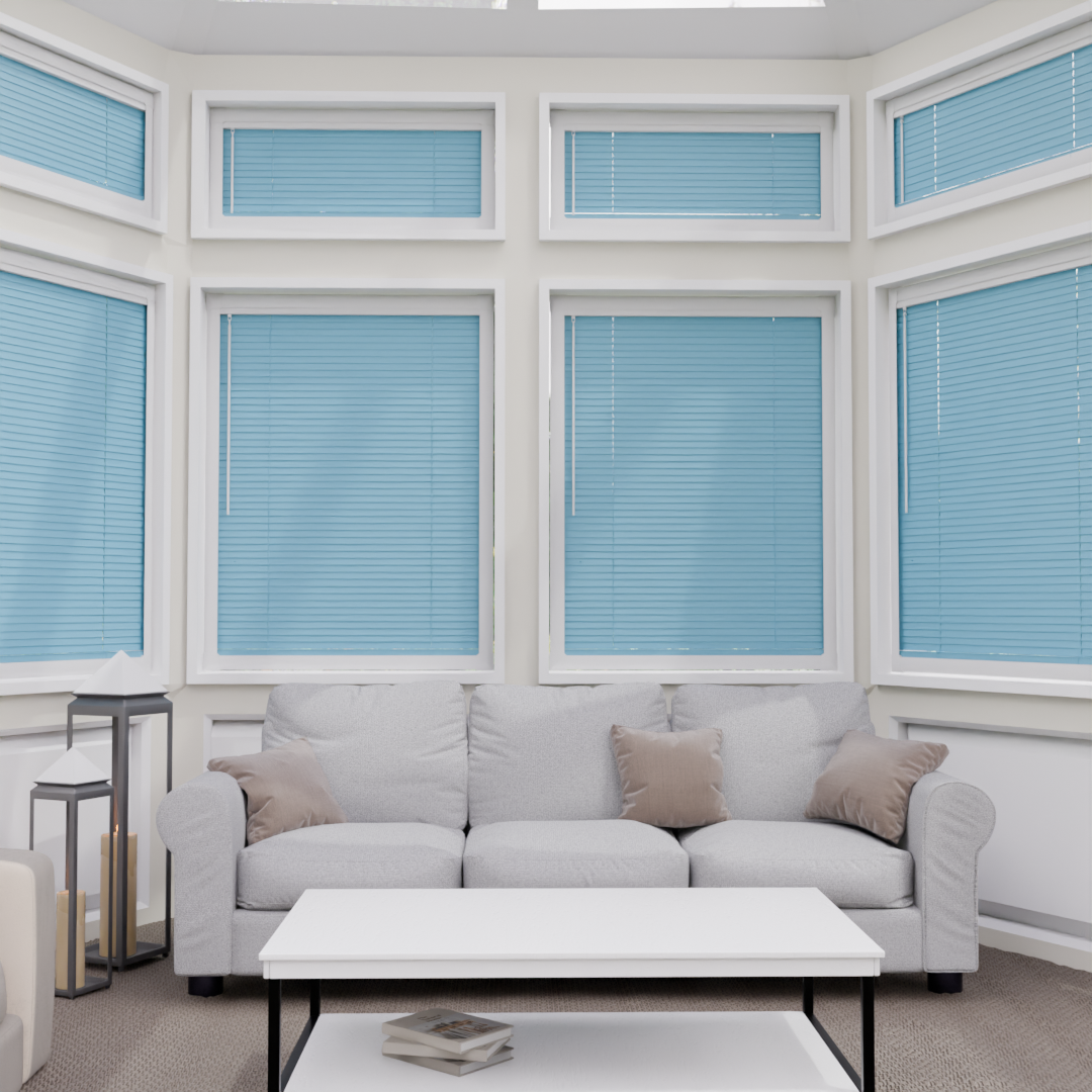 Perfect Fit Metal Blind - Cool Aqua - 25mm