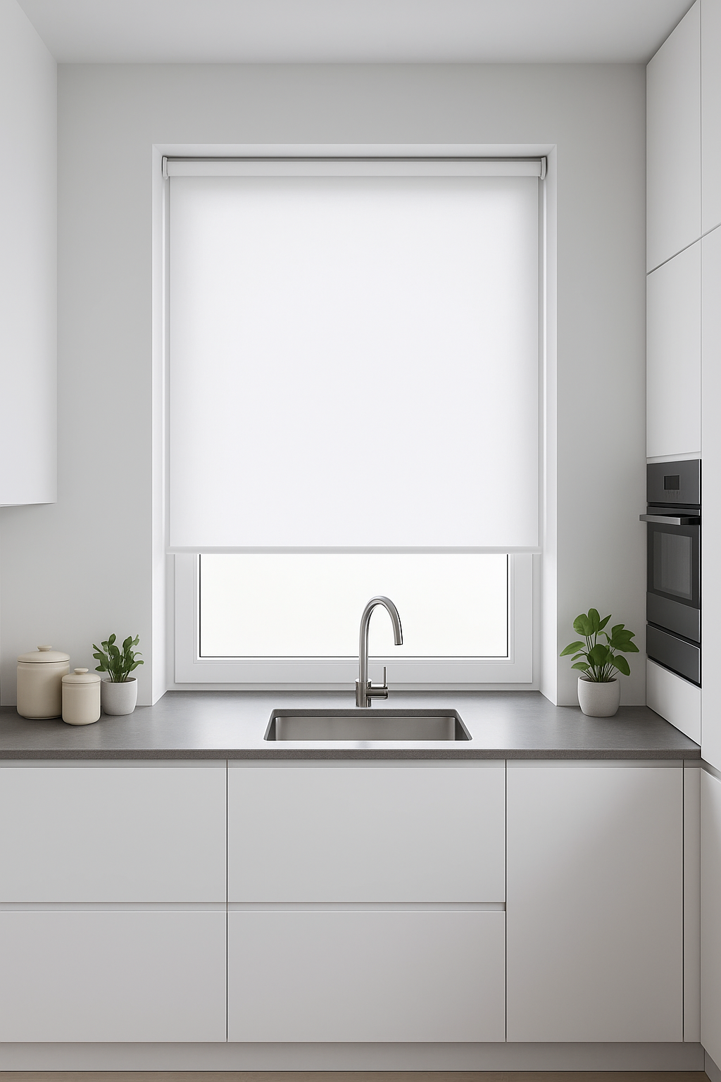 Corsica Grey Electrical Roller Blind