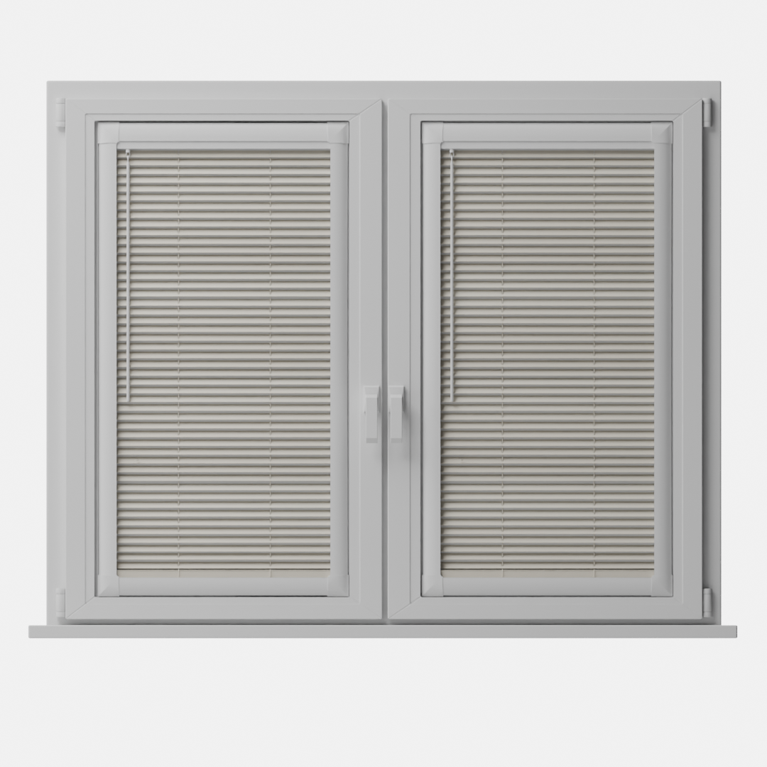 Perfect Fit No Drill Metal Blind - Creamy Apricot- 25mm
