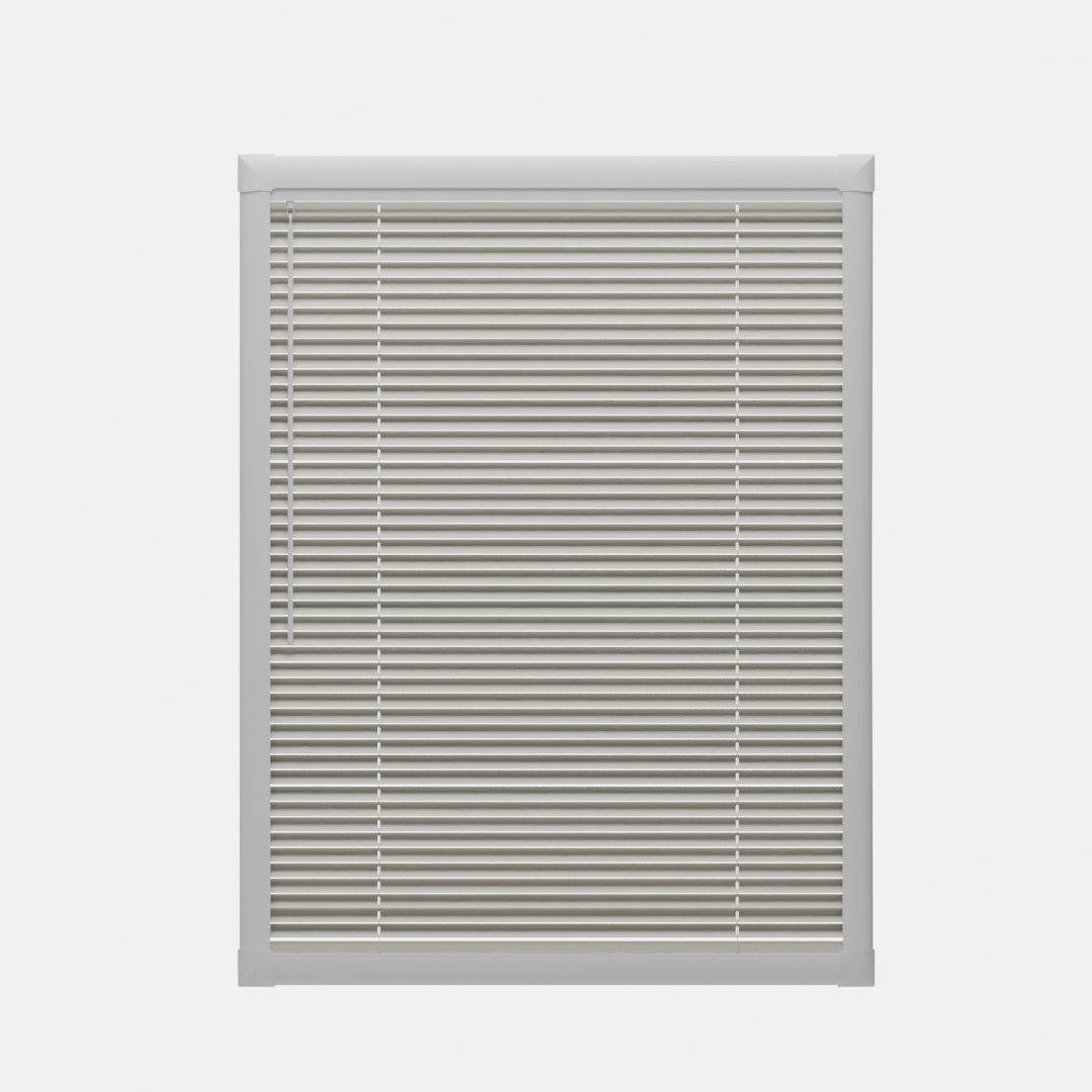 Perfect Fit No Drill Metal Blind - Creamy Apricot- 25mm