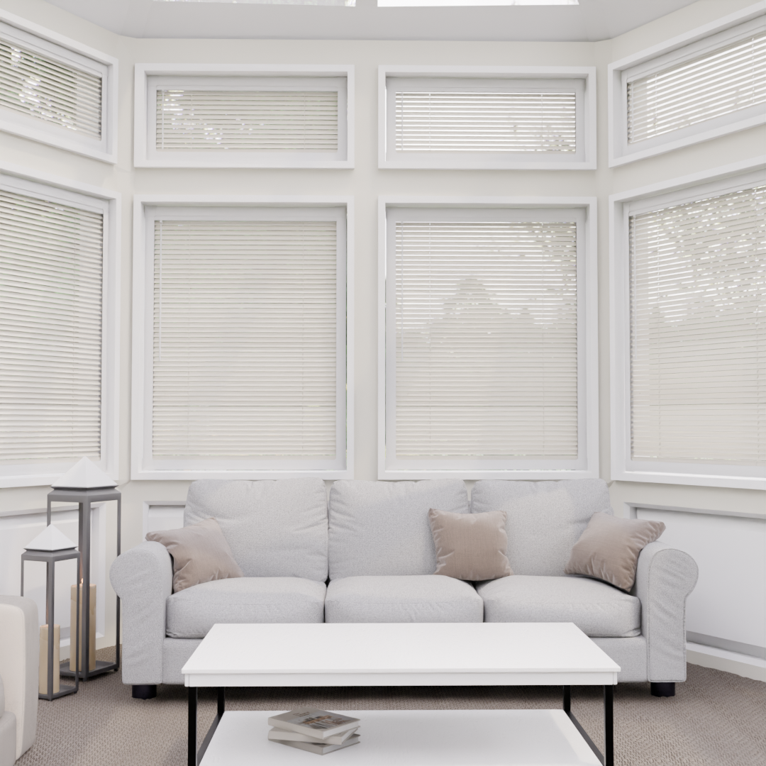 Perfect Fit No Drill Metal Blind - Creamy Apricot- 25mm