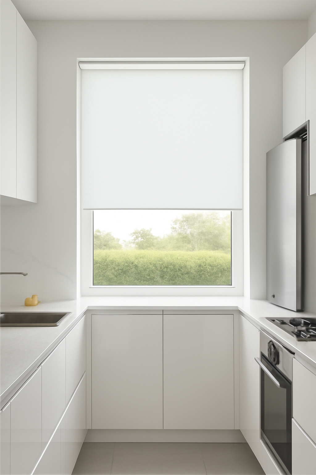 Cubik Snow Electrical Roller Blind