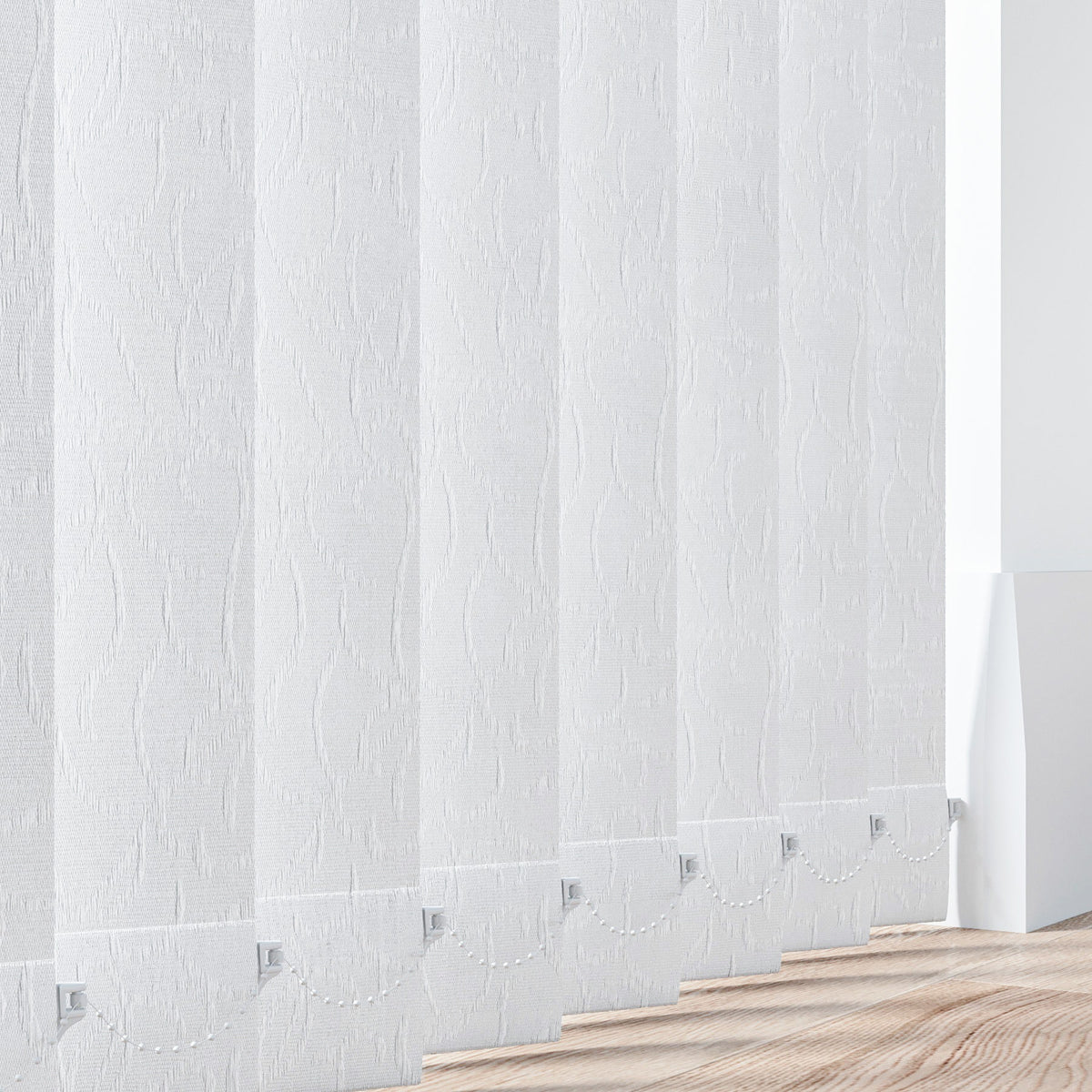 Daisy White Vertical Blind