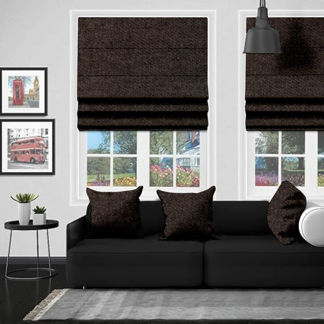 EB Dalyan Raven Roman Blind
