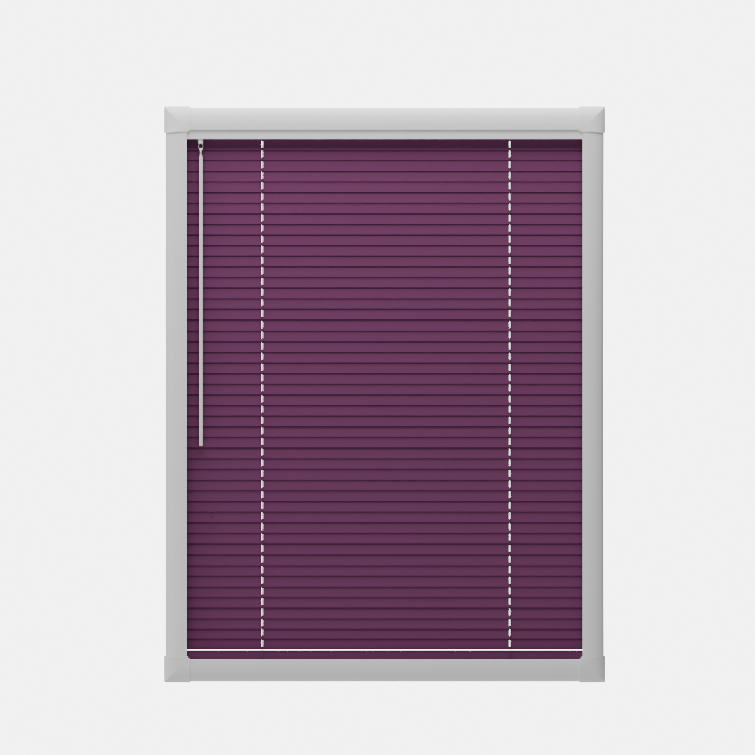 Perfect Fit No Drill Metal Blind - Damson- 25mm