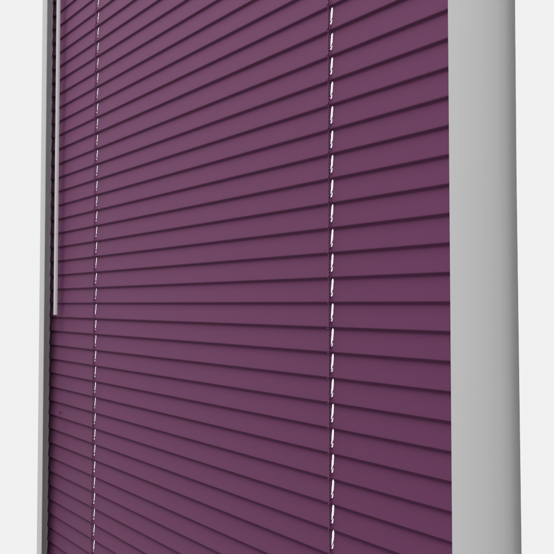 Perfect Fit No Drill Metal Blind - Damson- 25mm