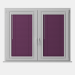 Perfect Fit No Drill Metal Blind - Damson- 25mm