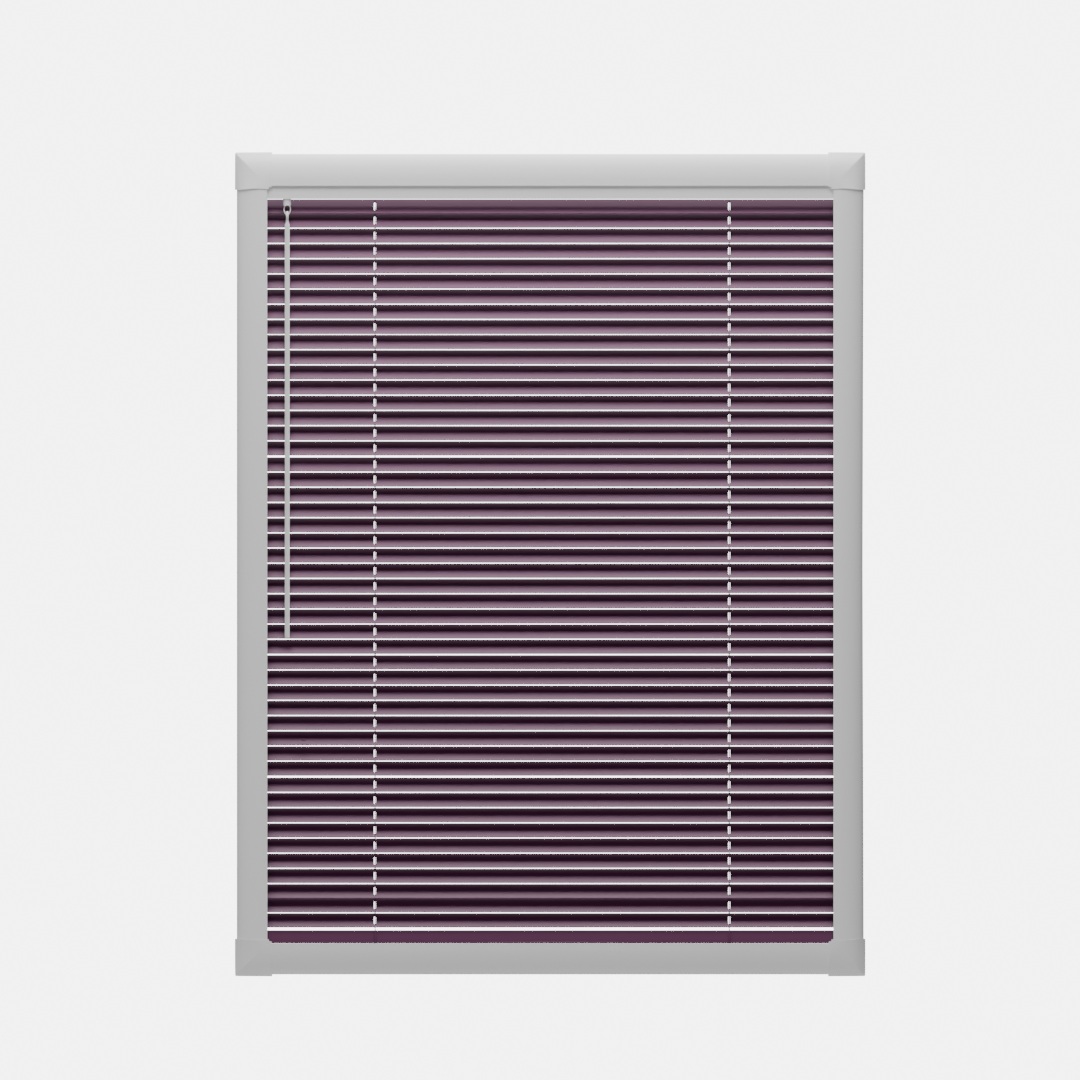 Perfect Fit No Drill Metal Blind - Damson- 25mm