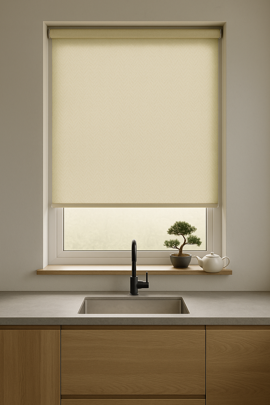 Darcy Gold Electrical Roller Blind