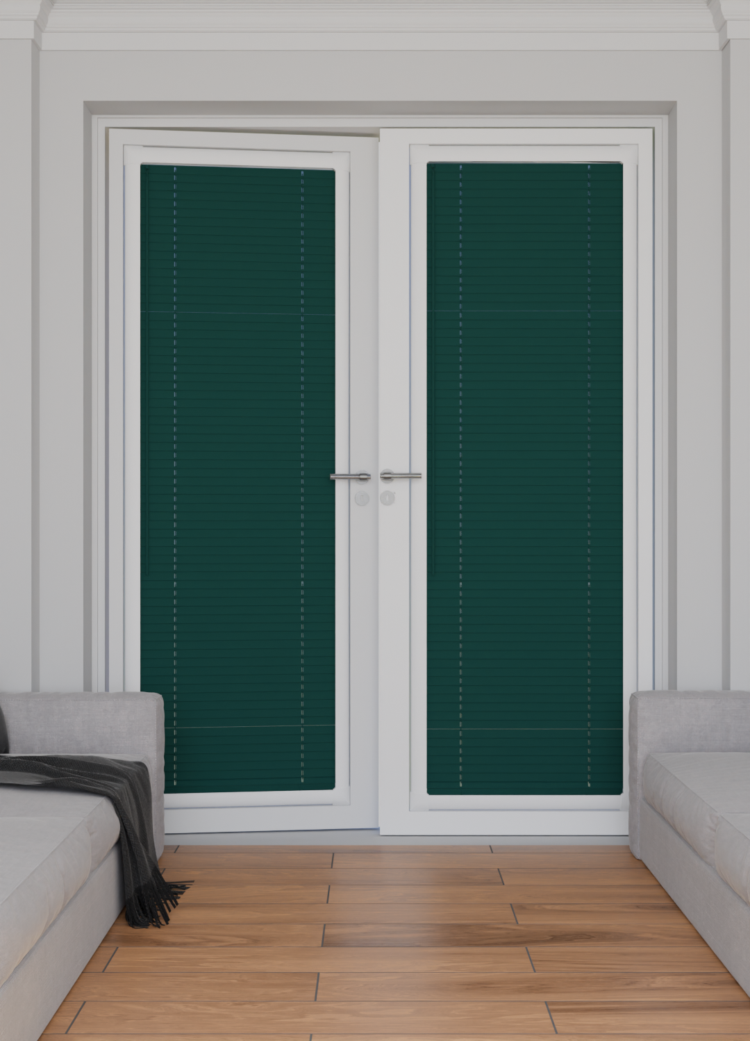 Perfect Fit No Drill Metal Blind - Deep Ivy- 25mm