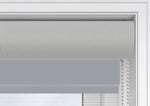 Dimout Rome Silver - Electrical Day and Night Blinds