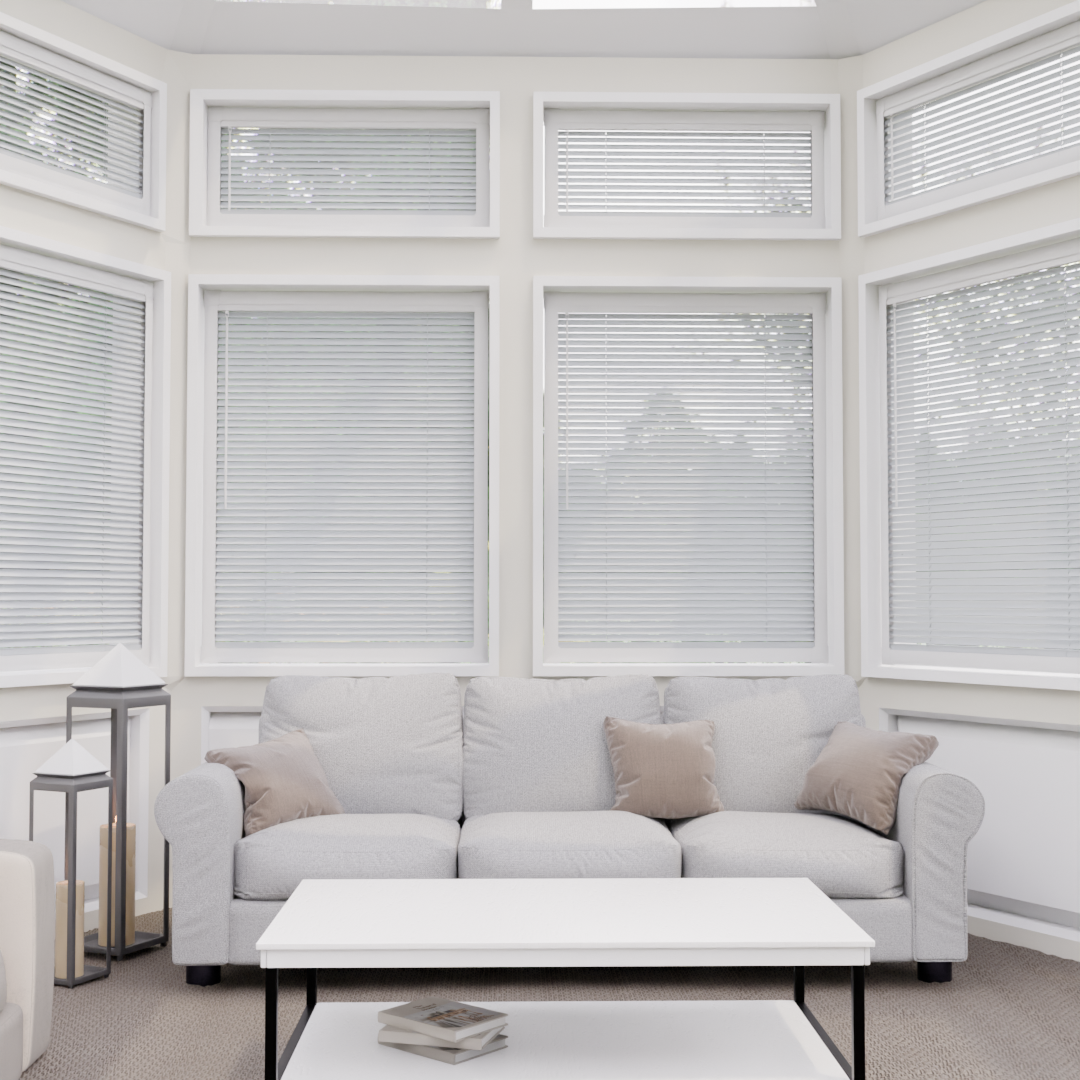 Perfect Fit No Drill Metal Blind - Dusty Grey- 25mm