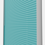 Perfect Fit No Drill Metal Blind - Electric Aqua- 25mm