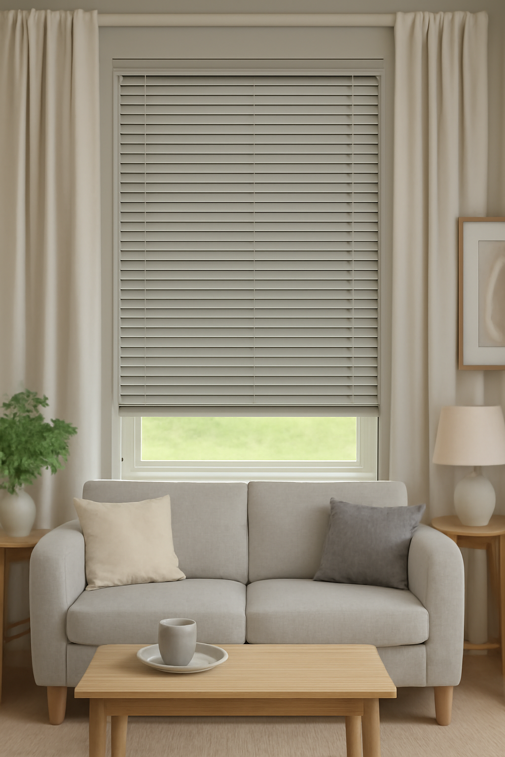 Essence Moonshine Faux Wooden Blind - 50mm