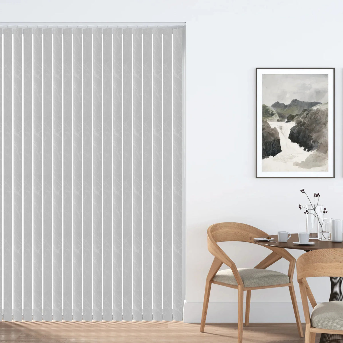 Fiesta Grey - PVC Blackout Vertical Blind Slat