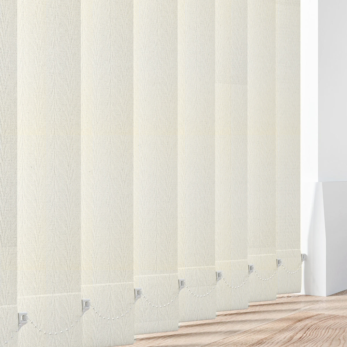 Feather Weave Cream Vertical Blind