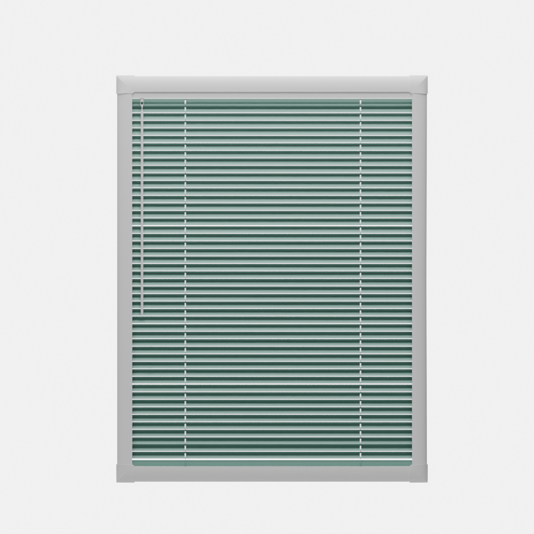 Perfect Fit No Drill Metal Blind - Fern Green- 25mm