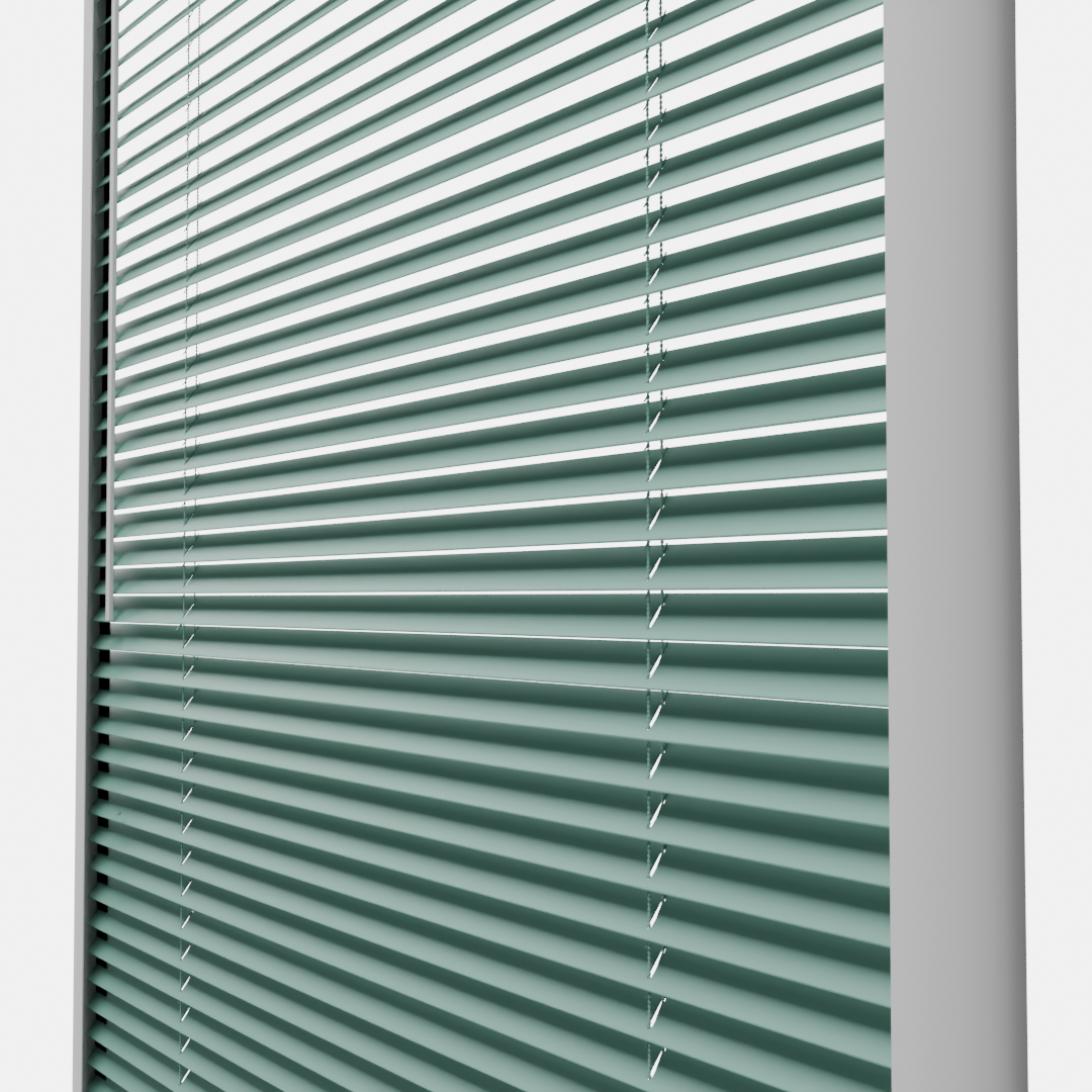 Perfect Fit No Drill Metal Blind - Fern Green- 25mm