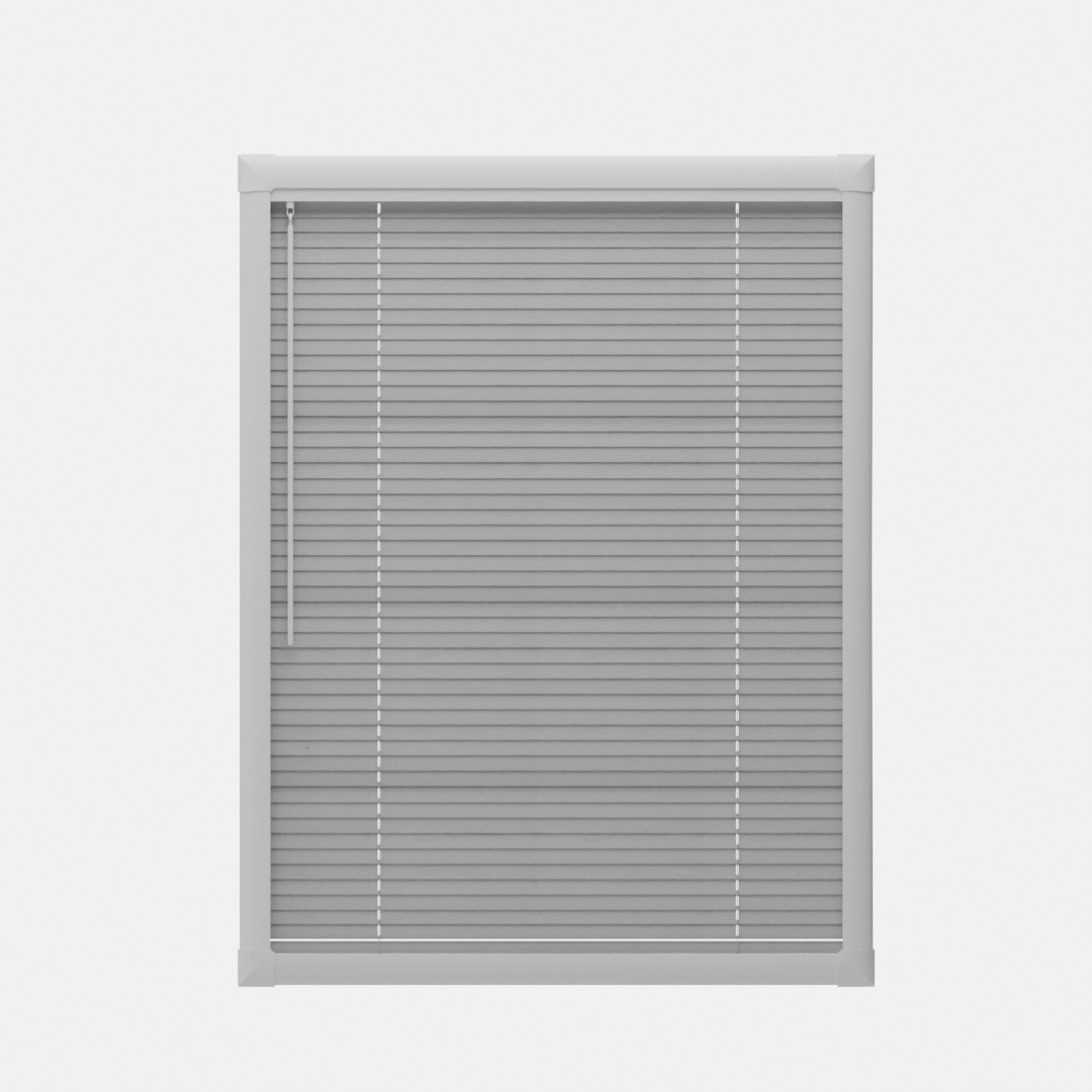 Perfect Fit No Drill Metal Blind - Frosted Silver- 25mm