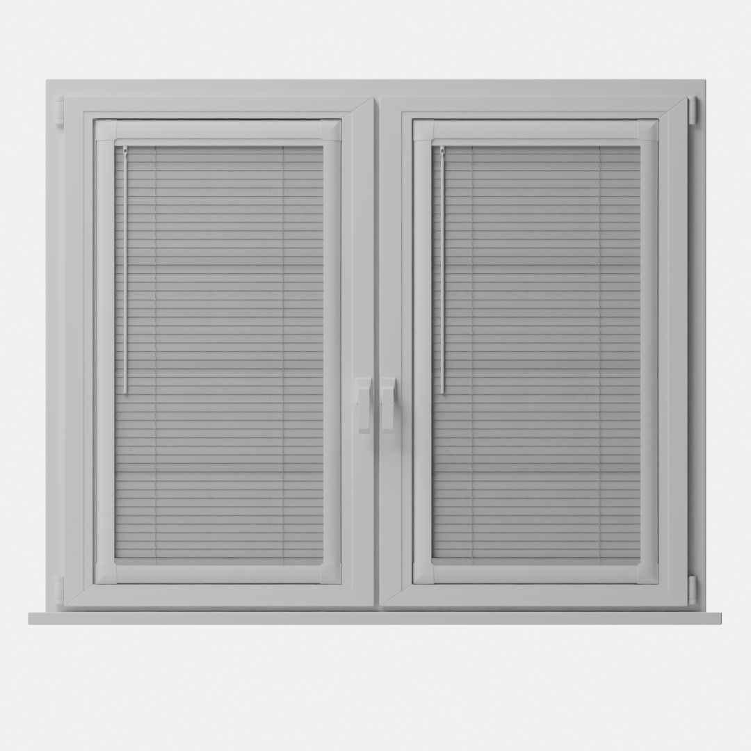 Perfect Fit No Drill Metal Blind - Frosted Silver- 25mm