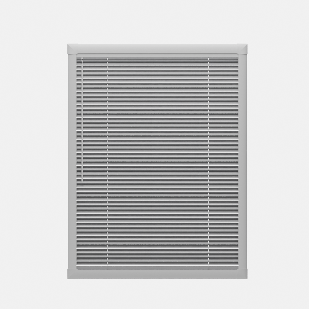 Perfect Fit No Drill Metal Blind - Frosted Silver- 25mm